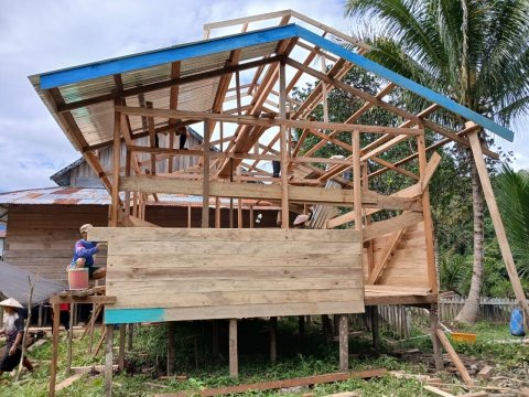 Pembangunan gudang BPU